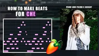 How NATECXO Makes UNIQUE BEATS FOR CHE | Fl Studio Tutorial | prod. @xozartplugg  x lone painn