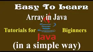 What is array in java? how to declare array in java
