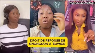 🚨🚨GNONGNON'S RIGHT OF REPLY TO EDWIGE MILAN