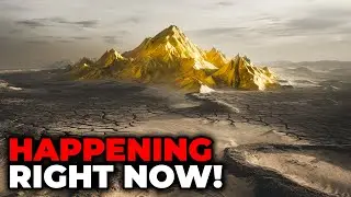 Drone Reveals Golden Mountains After Euphrates River Dries Up, Experts Are Stunned!