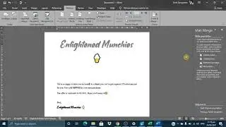 Using the Mail Merge feature in MS Word