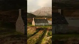 A lone cabin in the Scottish Highlands // #photography #scotland #traveldestinations #travel