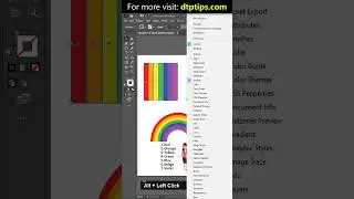 Create a rainbow using brush tool #dtptips #adobedesign #illustrator #graphicdesign