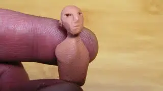 Head from plasticine - How sculpting head toy soldier from modeling clay