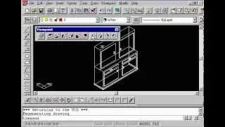 2.1 AutoCAD 3D R14 - 2008 Introduction To 3D View Object Tip Rotate Viewpoint XYZ UCS cube tool