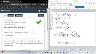 Adding / Subtracting Functions