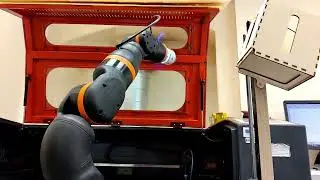 Igus ReBeL Cobot robot serves the laser cutter