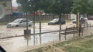 Рейс в Хасавюрт, попал под сильный дождь