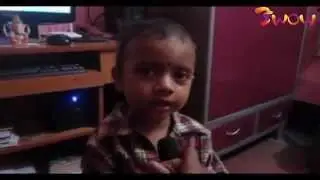 One Year Little Girl Taposree Singing Lal Jhuti Kakatua