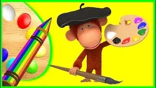 HOW TO DRAW A MONKEY | COLORING AND LEARNING FOR KIDS | CUTE ANIMAL DRAWINGS BY PINITOSTV 🙉🙊🙈🐷🐒