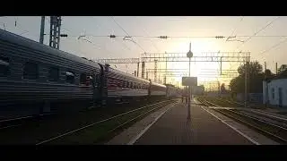 Отправление поезда 454 Новороссийск-Уфа и срыв стоп-крана