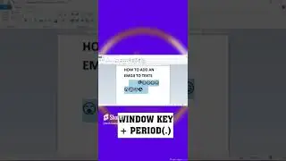 How to insert an emoji to text #shortvideo #techlearners #youtube #youtubevideos  #windows10