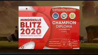 VII Международный онлайн турнир по ментальной арифметике MINDSKILLS BLITZ2020 WE MUST STAND TOGETHER