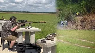 50 BMG Sends Steel Target FLYING