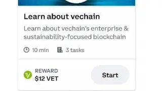 Vechain 12$ Earn Free on Coinbase earn
