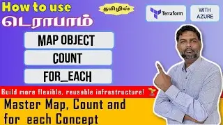 🌐 #Terraform Count, for_each, & Map Object Demystified | Efficient Resource Management 🚀🌳 in #Tamil