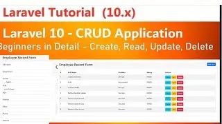 Laravel 10 - CRUD Operation Tutorial for beginners step by step | Complete Laravel 10 CRUD 