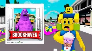 I MADE MY OWN BROOKHAVEN GRIMACE SHAKE ON ROBLOX | JehxTp