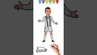 Как Нарисовать раналдо #shorts #какнарисовать раналду #Футболиста #рисование #рисовать  #speedpaint