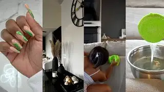 New Year Reset | Decor Storage, DIY Couch Cleaner, Calendar Planning, Nail Appt, Journaling + More .