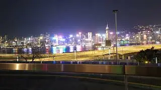 Hong Kong Kowloon By Night Slow Mo #hongkong #kowloonbay #hongkongtouristspot