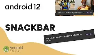 How to CREATE a SNACKBAR in ANDROID STUDIO APP  | 