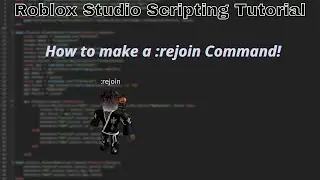 How to make a :rejoin command in Roblox! (Roblox Studio Scripting Tutorial 2022)