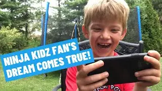 Ninja Kidz Fan Reacts to Winning a Trip to Meet and Film a Video with Ninja Kidz TV!