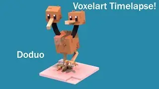 Doduo - Voxelart Timelapse!