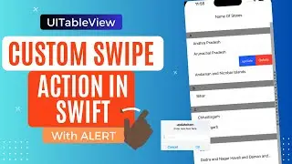 Swift UITableView Custom Swipe Actions Tutorial: Delete and Update Rows with UIAlertController | iOS
