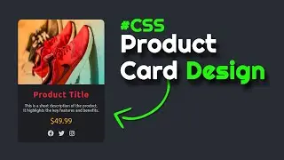 Stunning Product Card Design with CSS | Creative Hover Effects Tutorial | csPoint
