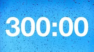 timer - 300 minute countdown with rain sounds .