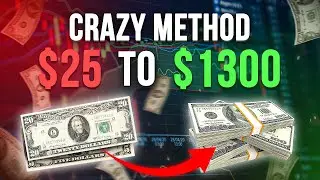 Crazy Trading from $25 to $1300 on the Quotex trading platform