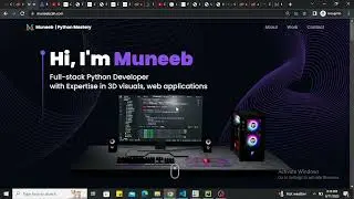 3D Website Portfolio #ai #animation #free #chatgpt #javascript #free