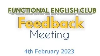 FEC Feedback Meeting
