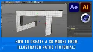 How to Create a 3D Model from Illustrator Paths in Cinema 4D and Export to Element 3D (Tutorial)