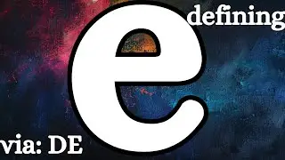 Have you seen this definition of Euler's number??