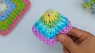 Step-by-Step Guide! This is such a precious Granny square crochet pattern tutorial