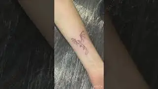 Mini dragon. Tattoo artists Vitaly Valiakhmetov. Artinmotion studio, Georgia, Batumi