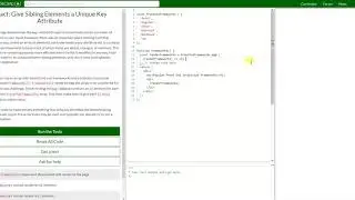 REACT: Give Sibling Elements a Unique Key Attribute (46)