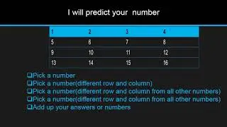 I will predict your number!!!!!!