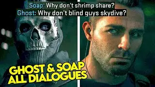 Call of Duty Modern Warfare 2 - Soap and Ghost All Dialogues & Jokes + Escape Scene