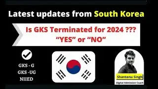 Is GKS terminated? GKS Notice on Excellent selffunded international student scholarship #gks #korea