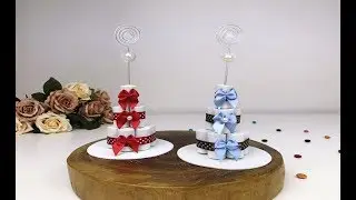 MINI BOLO DE FRALDA EM EVA PARA LEMBRANCINHA DE CHÁ DE BEBÊ