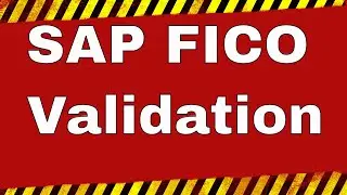 SAP FICO Validation (Error & Solution) / Check description message & get all my video access