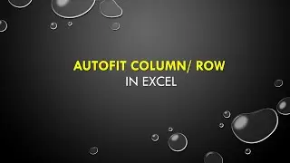 AUTOFIT COLUMN AND ROW IN EXCEL IN HINDI. एक्सेल में ऑटोफिट कॉलम और रो हिन्दी में।