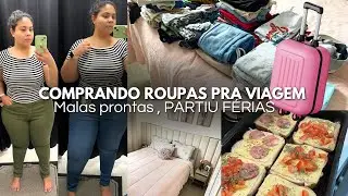 COMPREI MUITA ROUPA 🫣/ MALAS PRONTAS PRA VIAGEM / FIZ PROGRESSIVA E BRUSQUETAS PRO LANCHE DA TARDe