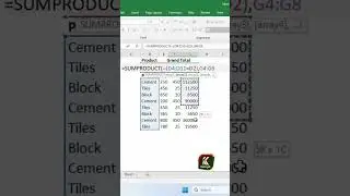 SUMPRODUCT formula in Excel | Excel Tricks & Tips