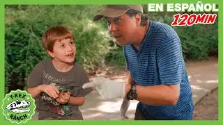 ¡Tiburón vs. Tortuga! El Heroico Rescate de Aaron | 🦖 T-Rex Rancho | Moonbug Kids - Parque en Vivo!