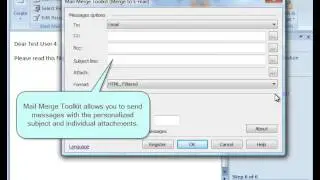 How to Mail Merge with attachment in Outlook